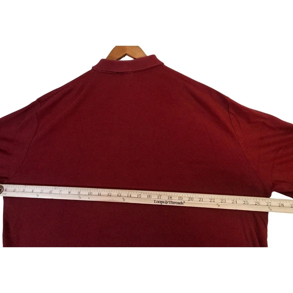 Polo Ralph Lauren‎ Long Sleeve Polo Shirt Men's XL Classic Burgundy Preppy